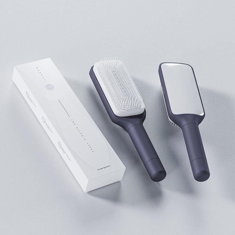 🔥Big discounts available  🔥💇‍♀️✨Automatic Self-Cleaning Rotating & Liftable Hair Comb for Smooth Detangling and Styling🎁