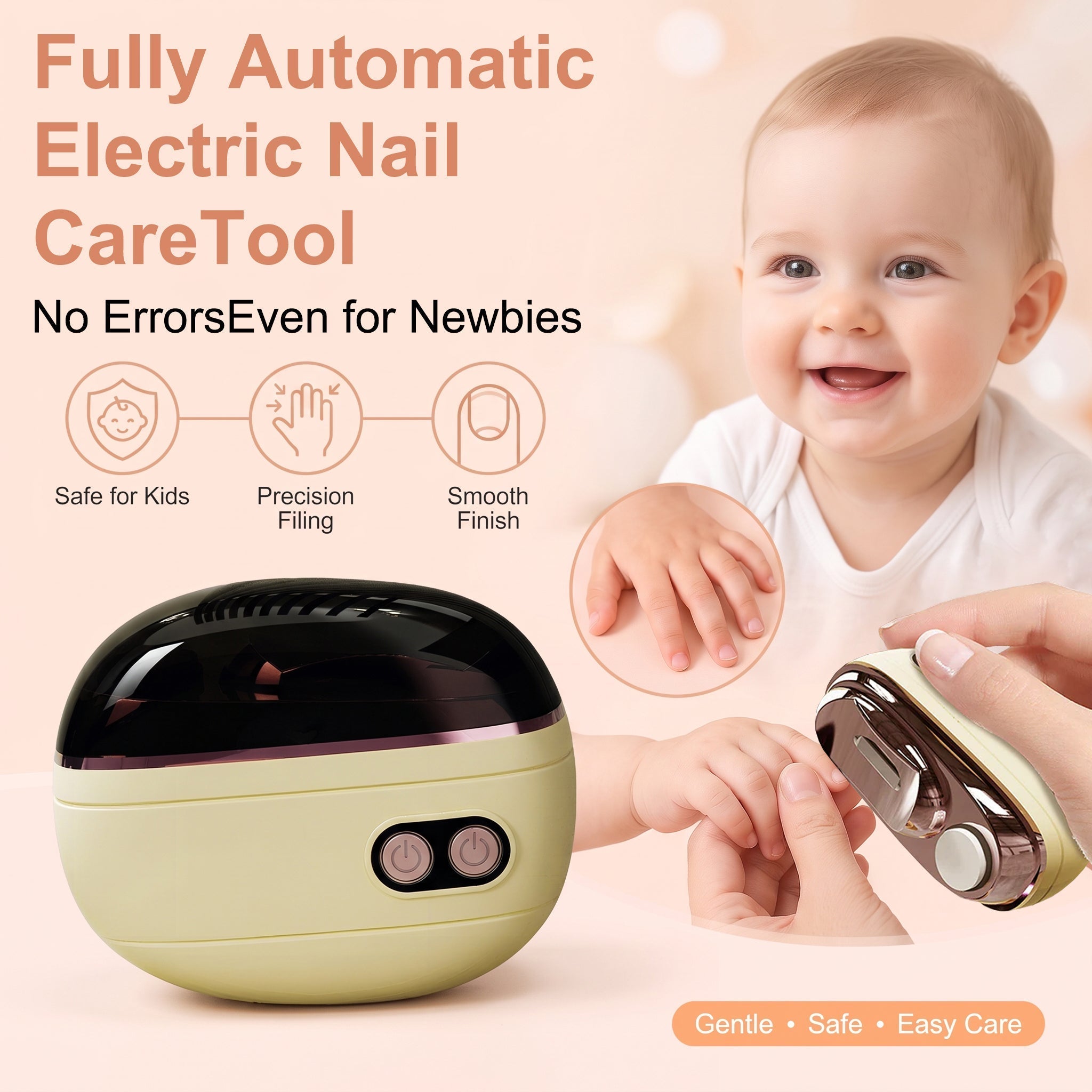 📢📢50% OFF !! ⏰TrimPro™ 2-in-1 Smart Electric Nail Trimmer & Polisher for All Ages 👨‍👩‍👧‍👦 – Blade-Free, Blood-Free & Stress-Free Nail Care! 💅