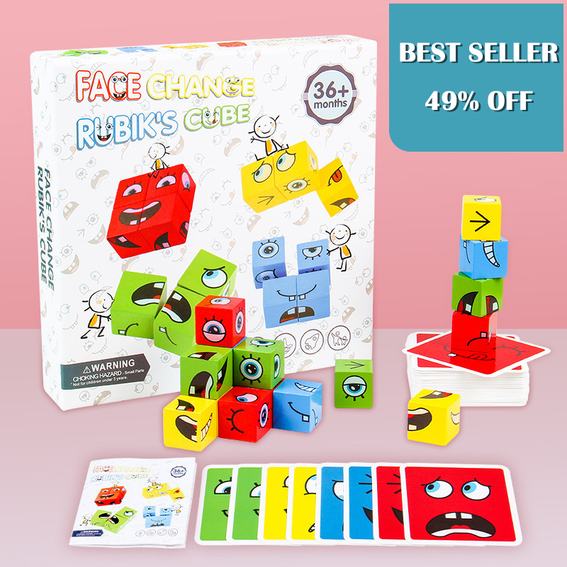 💖Hot Sale 50% OFF🎁5D Puzzle Educational Faces Changing Family Game🧩