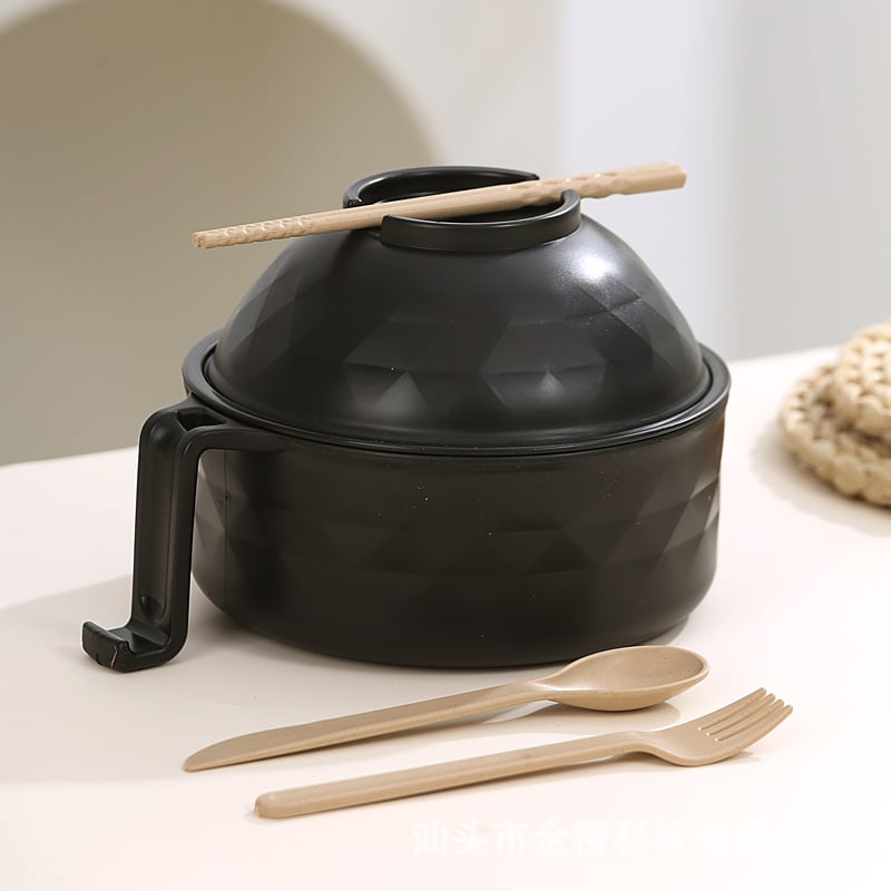 📢📢50% OFF !! ⏰ Ramen Cooker Ramen Bowl Set with Chopsticks🍜