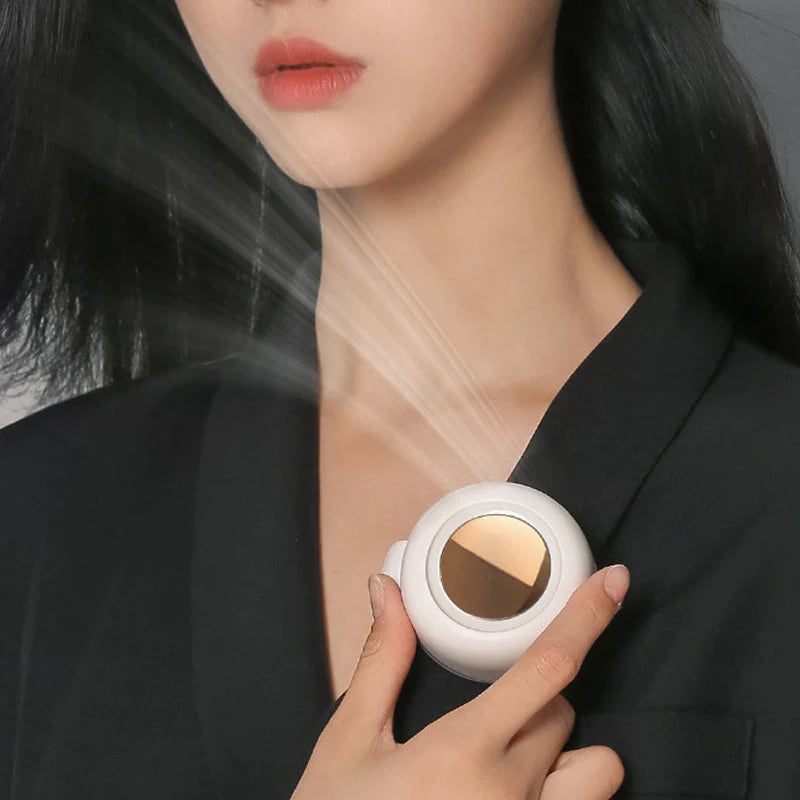 📢📢50% OFF !! ⏰ Whirlwind Clip Waist Neck Fan – 2-in-1 Clip-On & Wearable, Hands-Free Cooling Anywhere