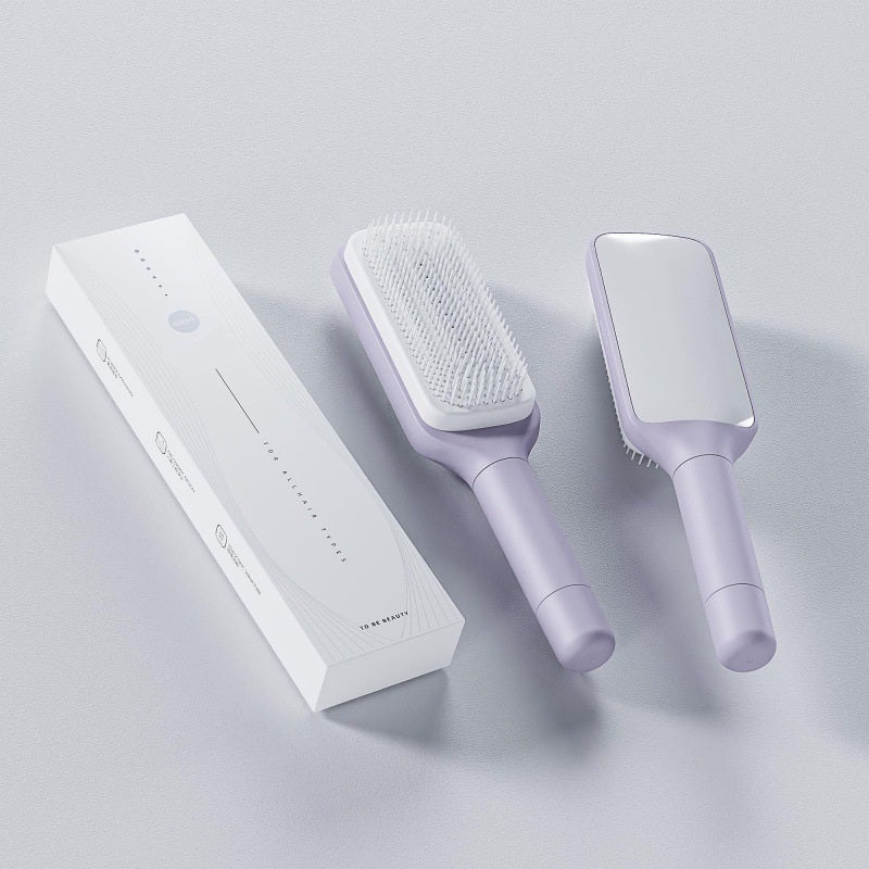 🔥Big discounts available  🔥💇‍♀️✨Automatic Self-Cleaning Rotating & Liftable Hair Comb for Smooth Detangling and Styling🎁