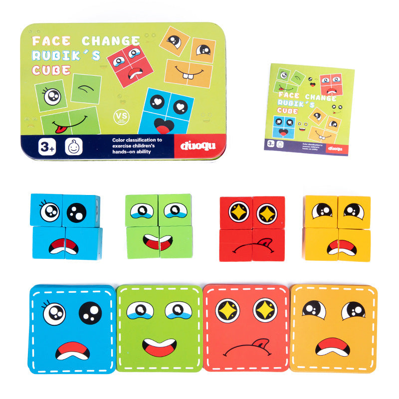 💖Hot Sale 50% OFF🎁5D Puzzle Educational Faces Changing Family Game🧩