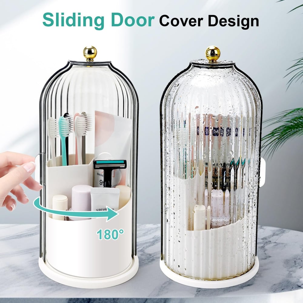 📢📢50% OFF !! ⏰Sliding Lid Toothbrush Organizer