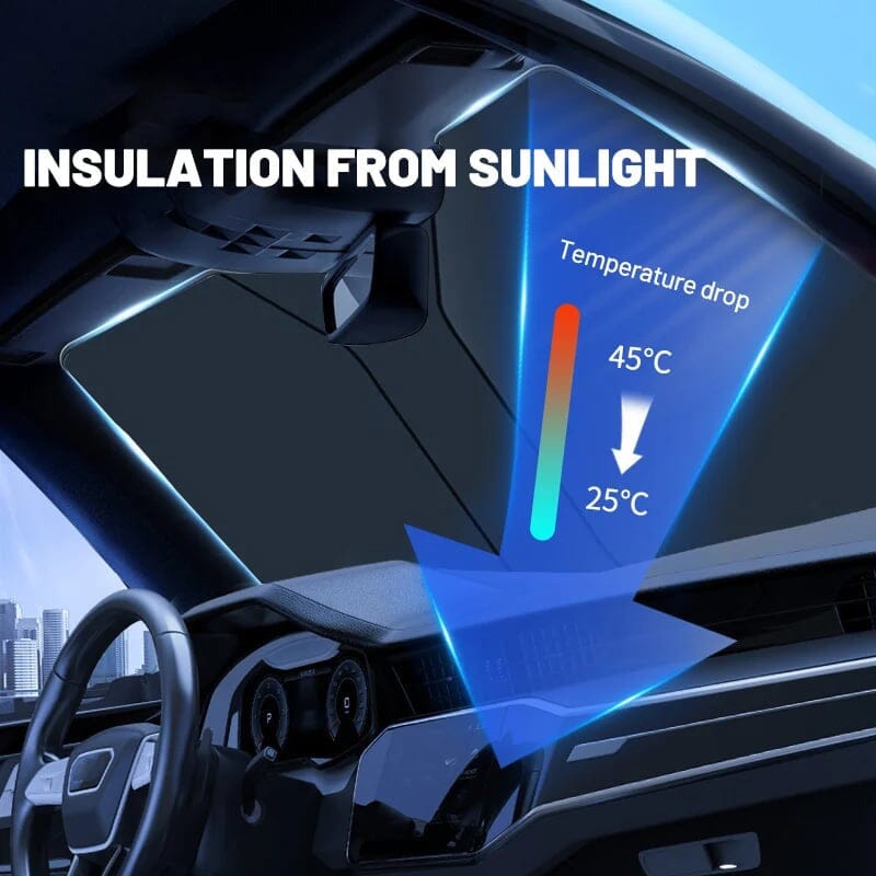 📢📢50% OFF !! ⏰☀️Windshield Sunshade Foldable Sun Shield