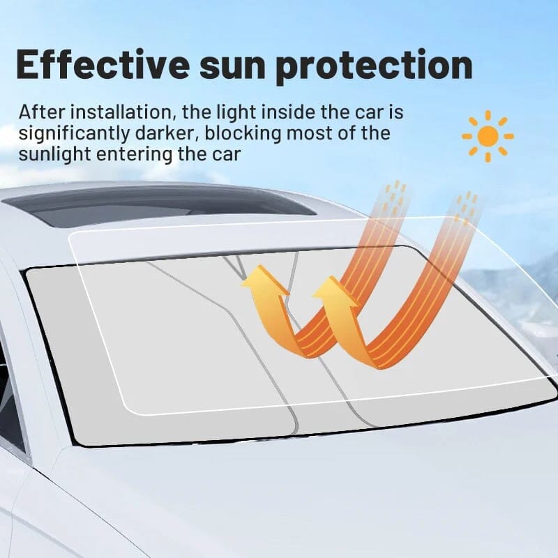 📢📢50% OFF !! ⏰☀️Windshield Sunshade Foldable Sun Shield