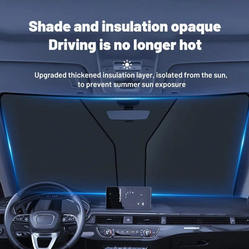 📢📢50% OFF !! ⏰☀️Windshield Sunshade Foldable Sun Shield