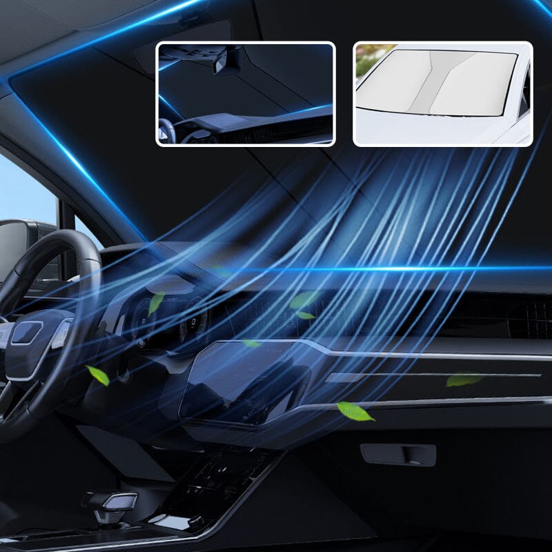 📢📢50% OFF !! ⏰☀️Windshield Sunshade Foldable Sun Shield