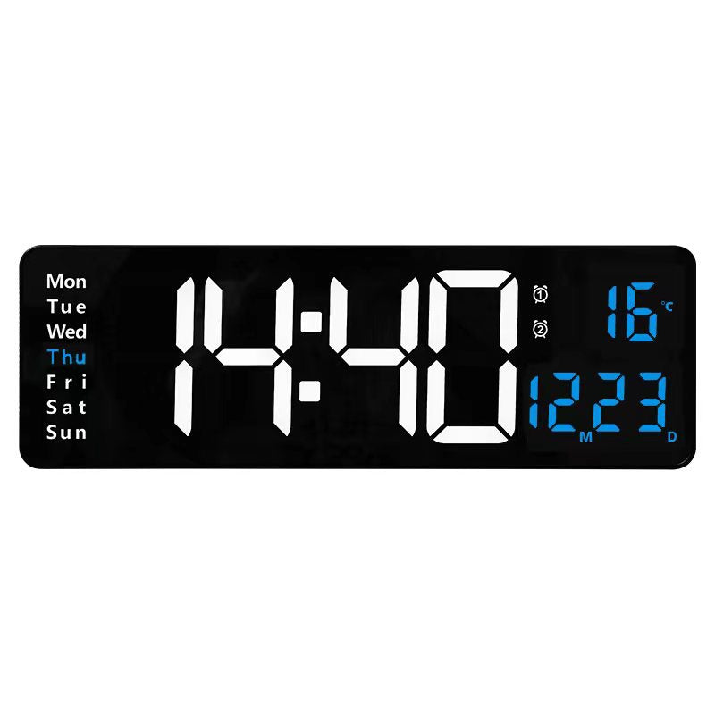 📢📢50% OFF !! ⏰16 Large Digital Clock with Temperature, Date, Auto DST, Night Light, Auto Brightness Dimmer