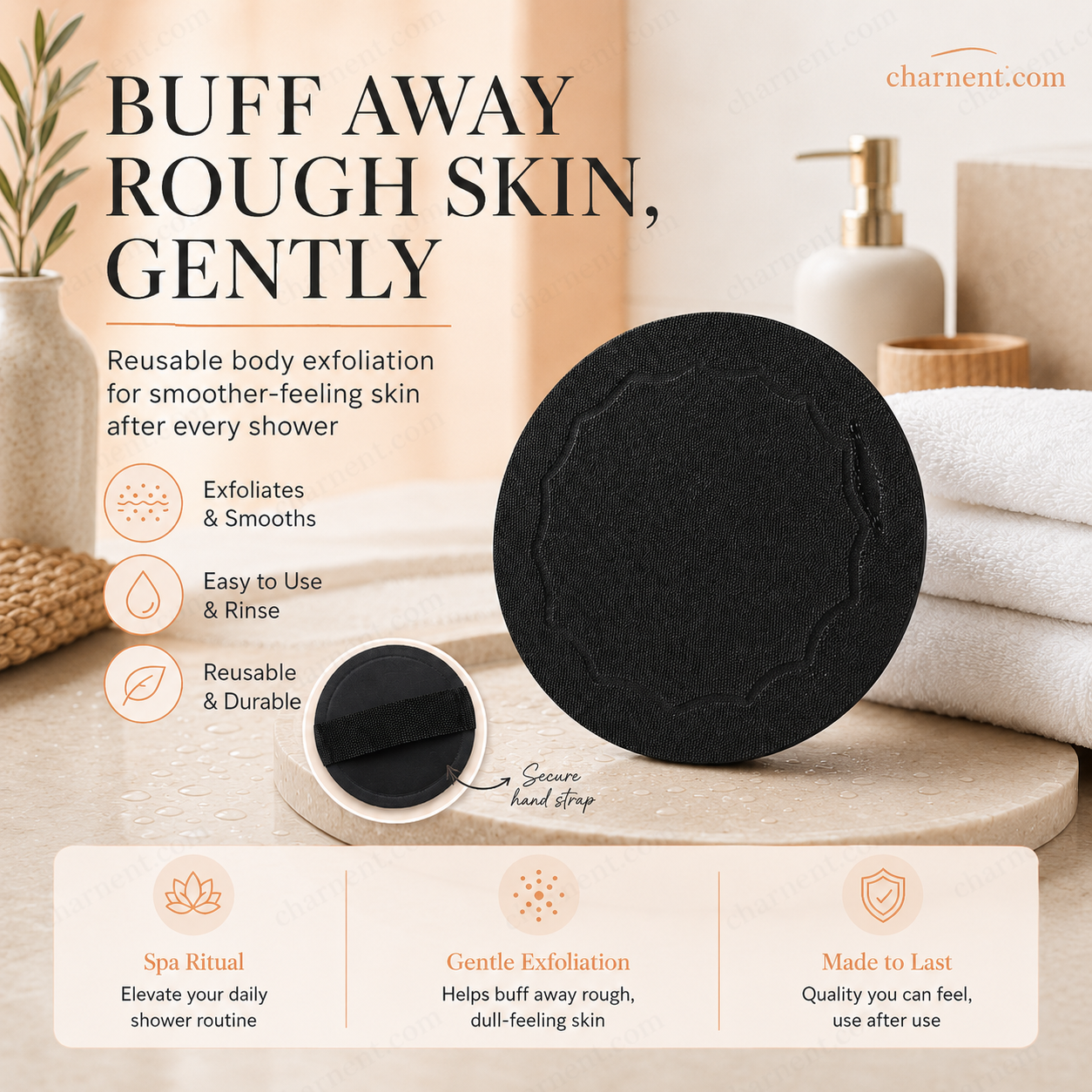 📢📢50% OFF !! ⏰🖤Exfoliating Scrub Bath Pads🧖‍♀️Gently exfoliate, unclog pores, reveal brighter skin