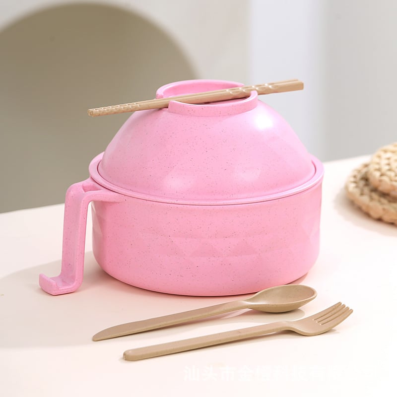 📢📢50% OFF !! ⏰ Ramen Cooker Ramen Bowl Set with Chopsticks🍜