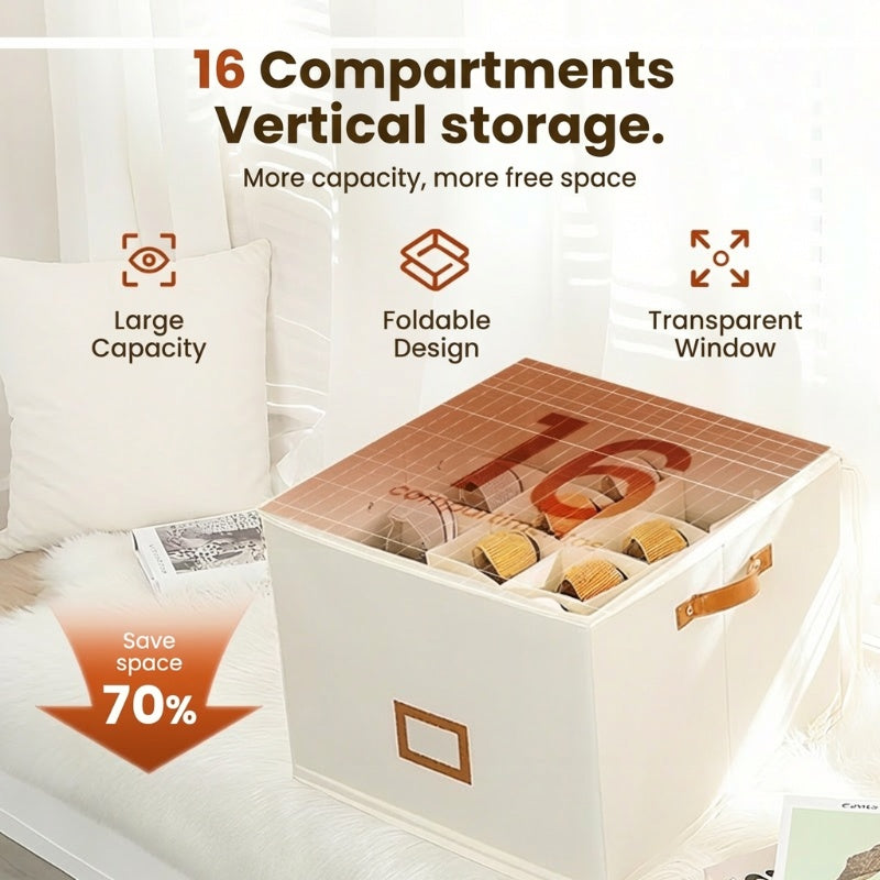 📢📢50% OFF !!⏰ 2026 Sale — Over 42,300 Sold!📦 Fabric Shoe Organizer Storage Box