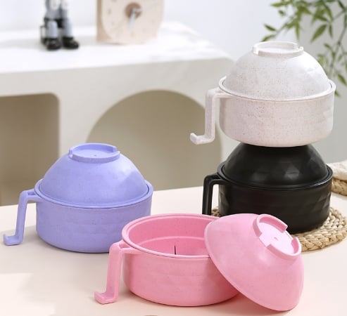 📢📢50% OFF !! ⏰ Ramen Cooker Ramen Bowl Set with Chopsticks🍜
