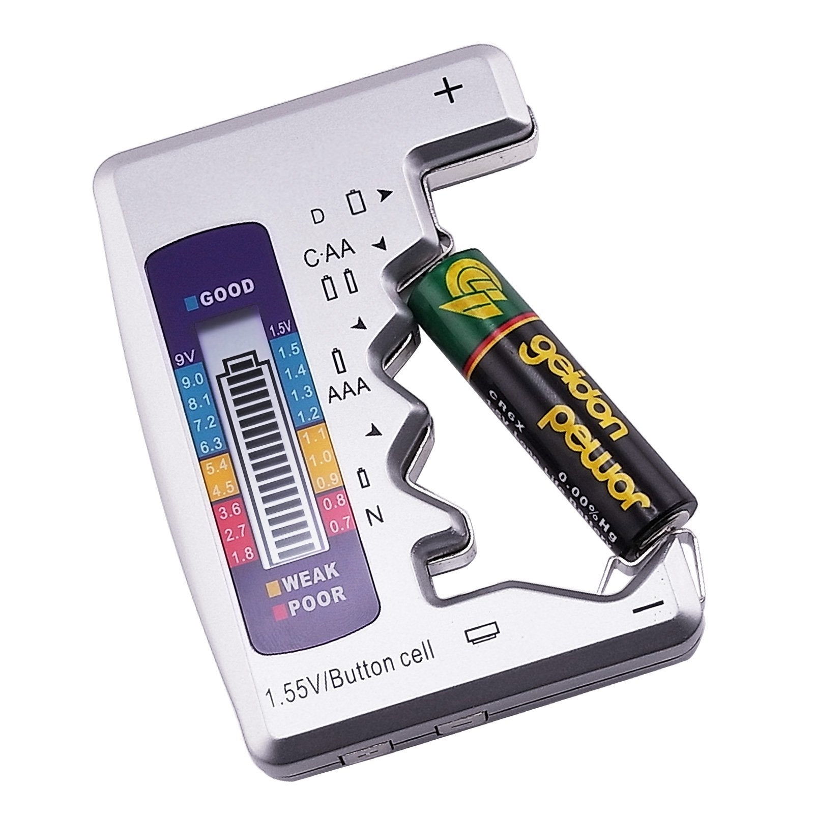📢📢50% OFF !! ⏰Portable Digital Battery Tester‑Universal Checker for All‑Size Household Batteries