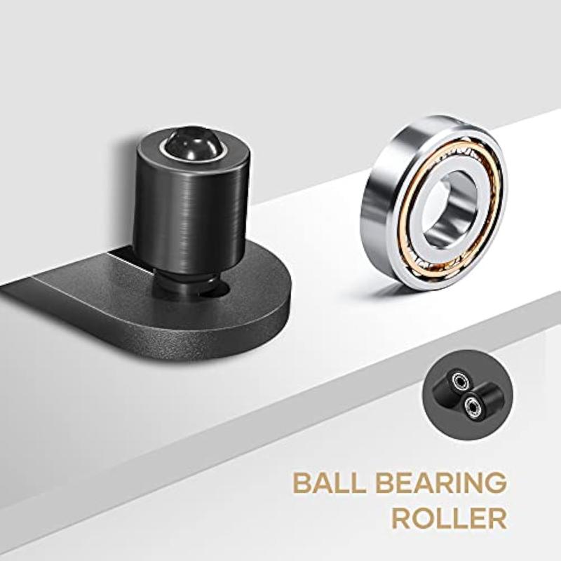 🎁Hot Sale 50% OFF⚡EaseLife Barn Door Bottom Guide – Adjustable Roller, Easy Wall‑Mount Install