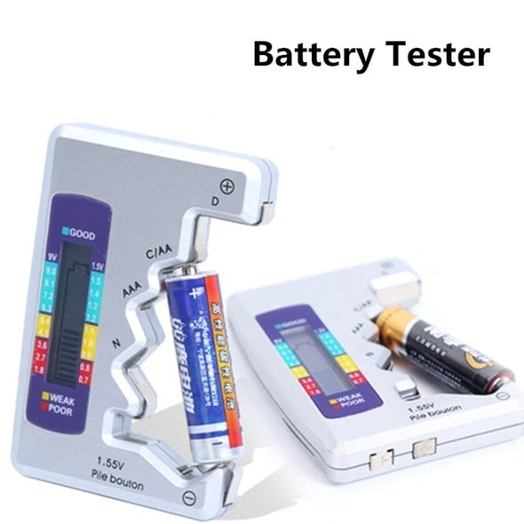 📢📢50% OFF !! ⏰Portable Digital Battery Tester‑Universal Checker for All‑Size Household Batteries