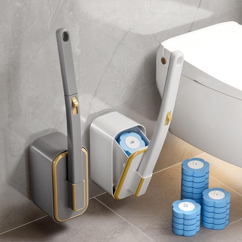 📢📢50% OFF !! ⏰💦Disposable Replacement Wall-Mounted Innovative Toilet Brush Set✨