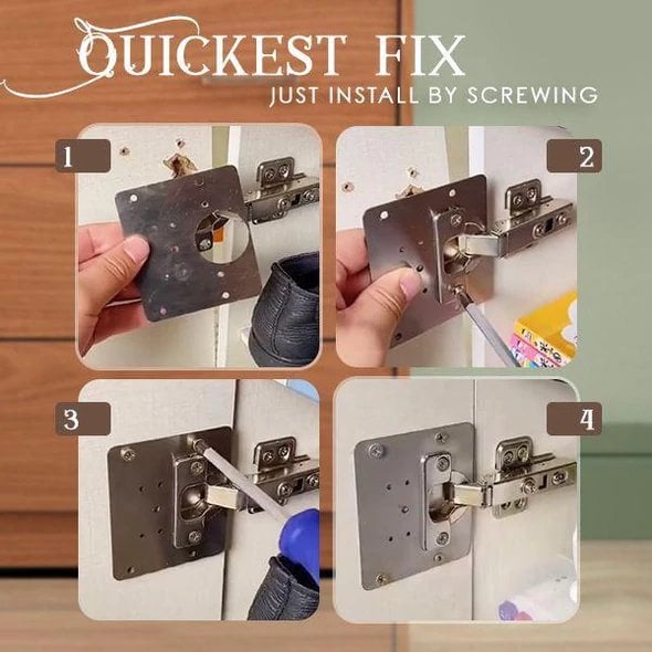 📢📢50% OFF !! ⏰ Hinge Repair Kit – All-in-One Tool, Easy Fix & Durable Solution 🏠