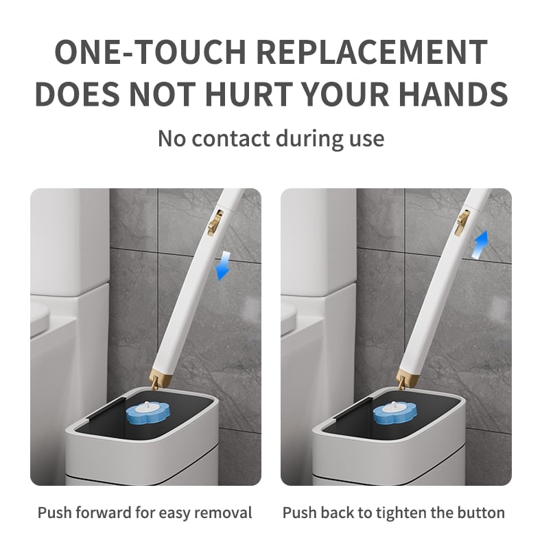 📢📢50% OFF !! ⏰💦Disposable Replacement Wall-Mounted Innovative Toilet Brush Set✨