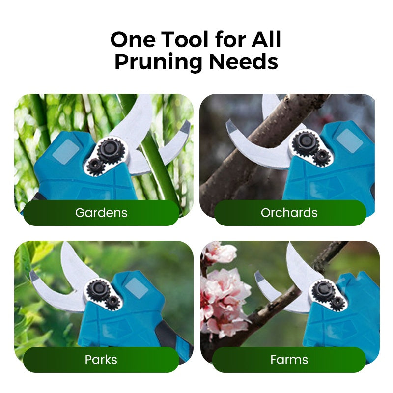 📢📢50% OFF !! ⏰ELECTRIC PRUNING SHEARS - Cordless & 10mm Cutting Capacity, 2-Hour Fast Charge, Ergonomic Design for Garden and Orchard 🌿🔋