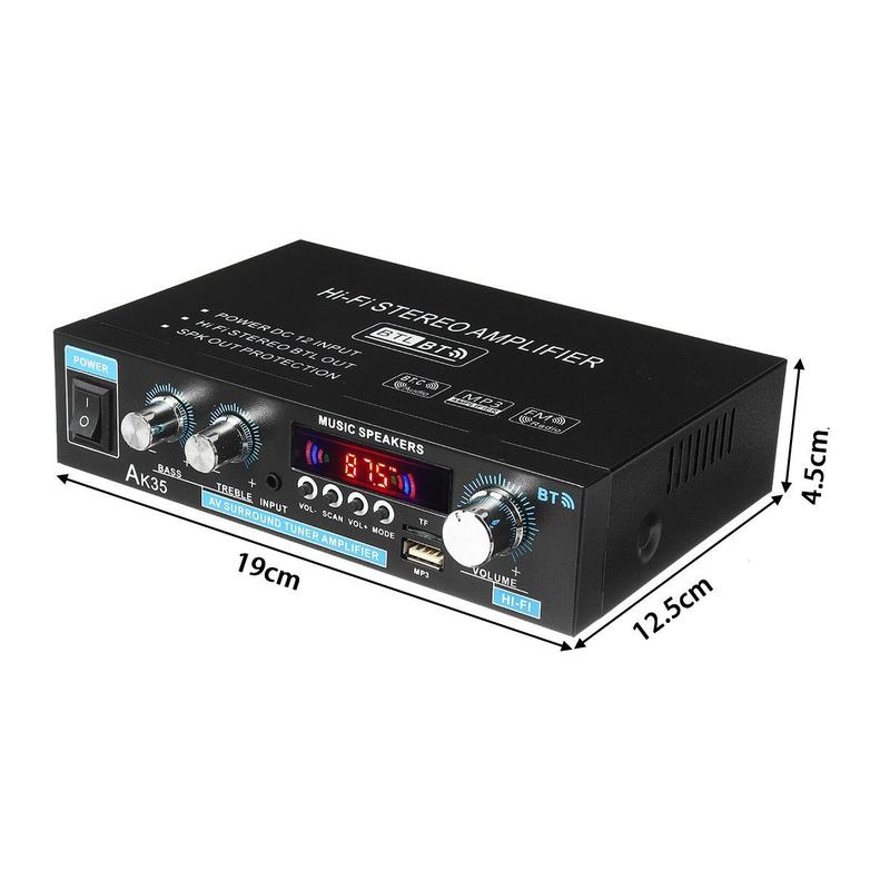 📢📢50% OFF !! ⏰AK35 Stereo Amplifier Home Audio Bluetooth 5.0 Max