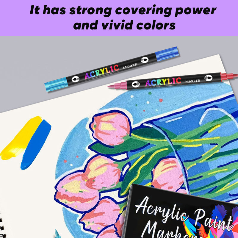 🌈Dual Tip Acrylic Paint Pen Marker