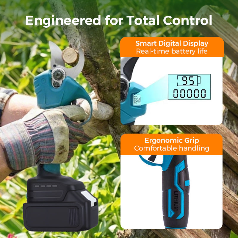 📢📢50% OFF !! ⏰ELECTRIC PRUNING SHEARS - Cordless & 10mm Cutting Capacity, 2-Hour Fast Charge, Ergonomic Design for Garden and Orchard 🌿🔋