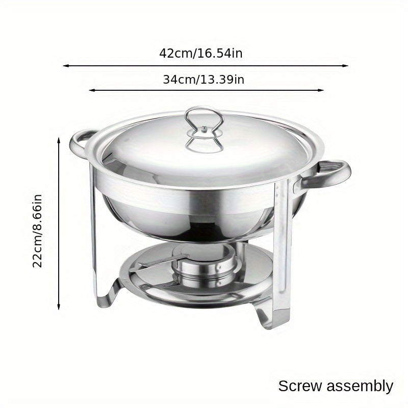 📢📢50% OFF !! ⏰ Stainless Steel Chafing Dish Set – 5QT, Gold, Professional Buffet Warmer ⭐