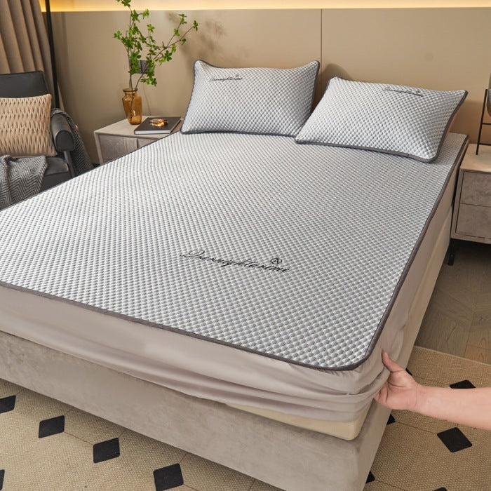 📢📢40% OFF !! ⏰Ice Silk Cool Mattress Fitted Sheet 2-pcs Sets