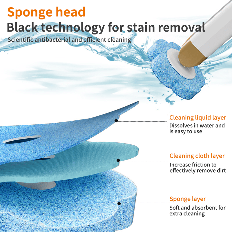 📢📢50% OFF !! ⏰💦Disposable Replacement Wall-Mounted Innovative Toilet Brush Set✨