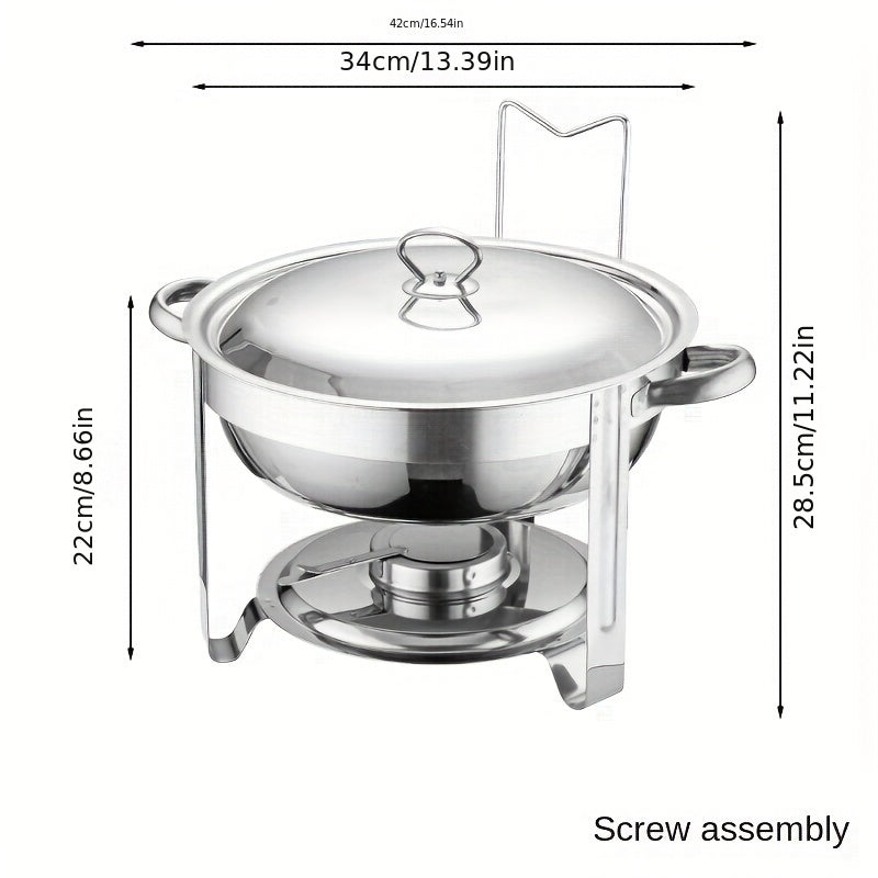 📢📢50% OFF !! ⏰ Stainless Steel Chafing Dish Set – 5QT, Gold, Professional Buffet Warmer ⭐