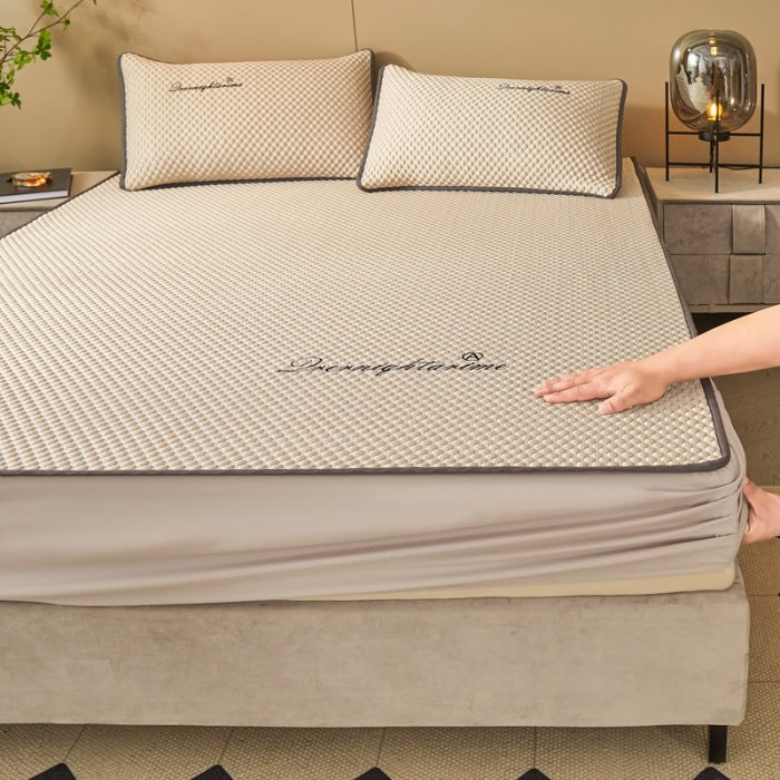 📢📢40% OFF !! ⏰Ice Silk Cool Mattress Fitted Sheet 2-pcs Sets