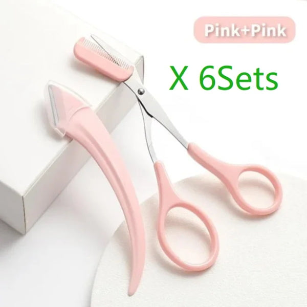 📢📢50% RABATT !!⏰Pousbo® Eyebrow Scissors With Comb