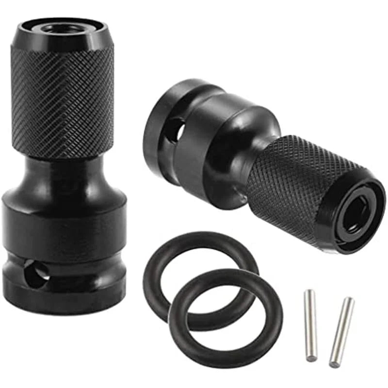 📢📢50% OFF !! ⏰ 1/4 Hex Shank Socket Converter – 1/2 to 1/4, Quick Release ⚙️