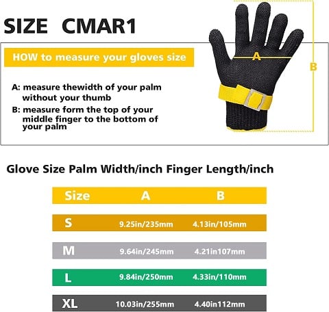 📢📢50% OFF !! ⏰Food Grade Metal Mesh Glove – Cut Resistant, ANSI A9, Easy Clean 🍖