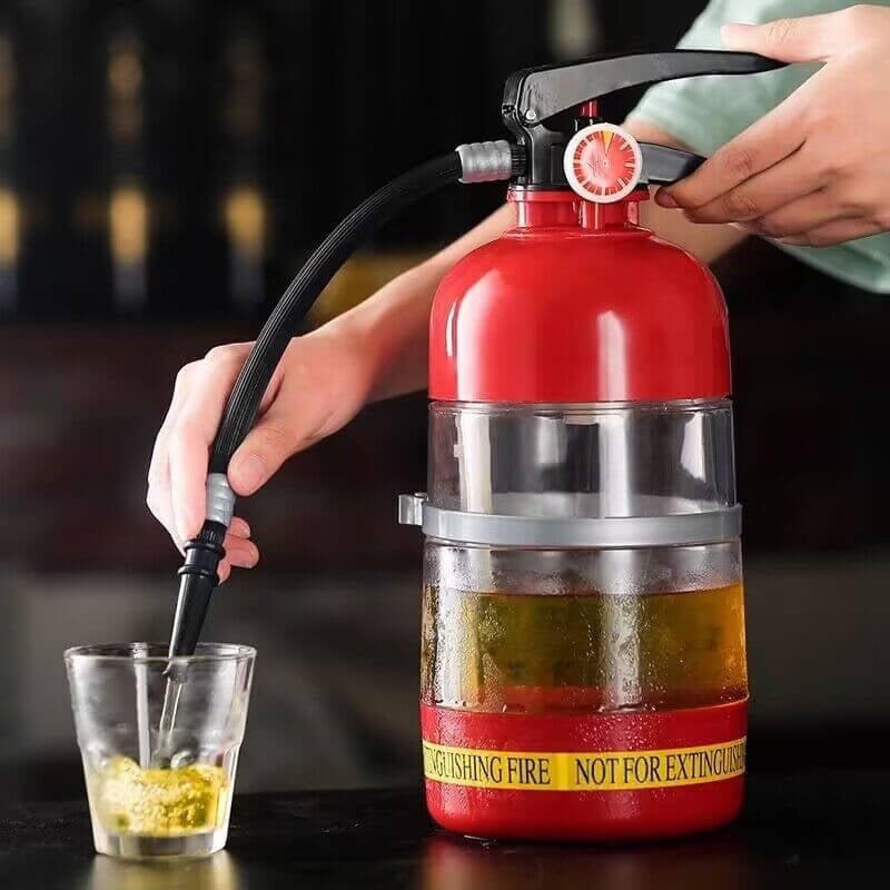 📢📢30% OFF !! ⏰Fire Extinguisher Decanter | Novel Shaped Food-Safe Drink Container