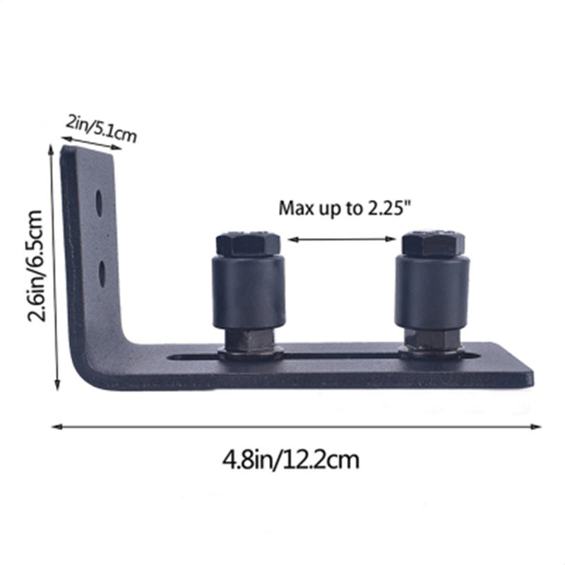 🎁Hot Sale 50% OFF⚡EaseLife Barn Door Bottom Guide – Adjustable Roller, Easy Wall‑Mount Install