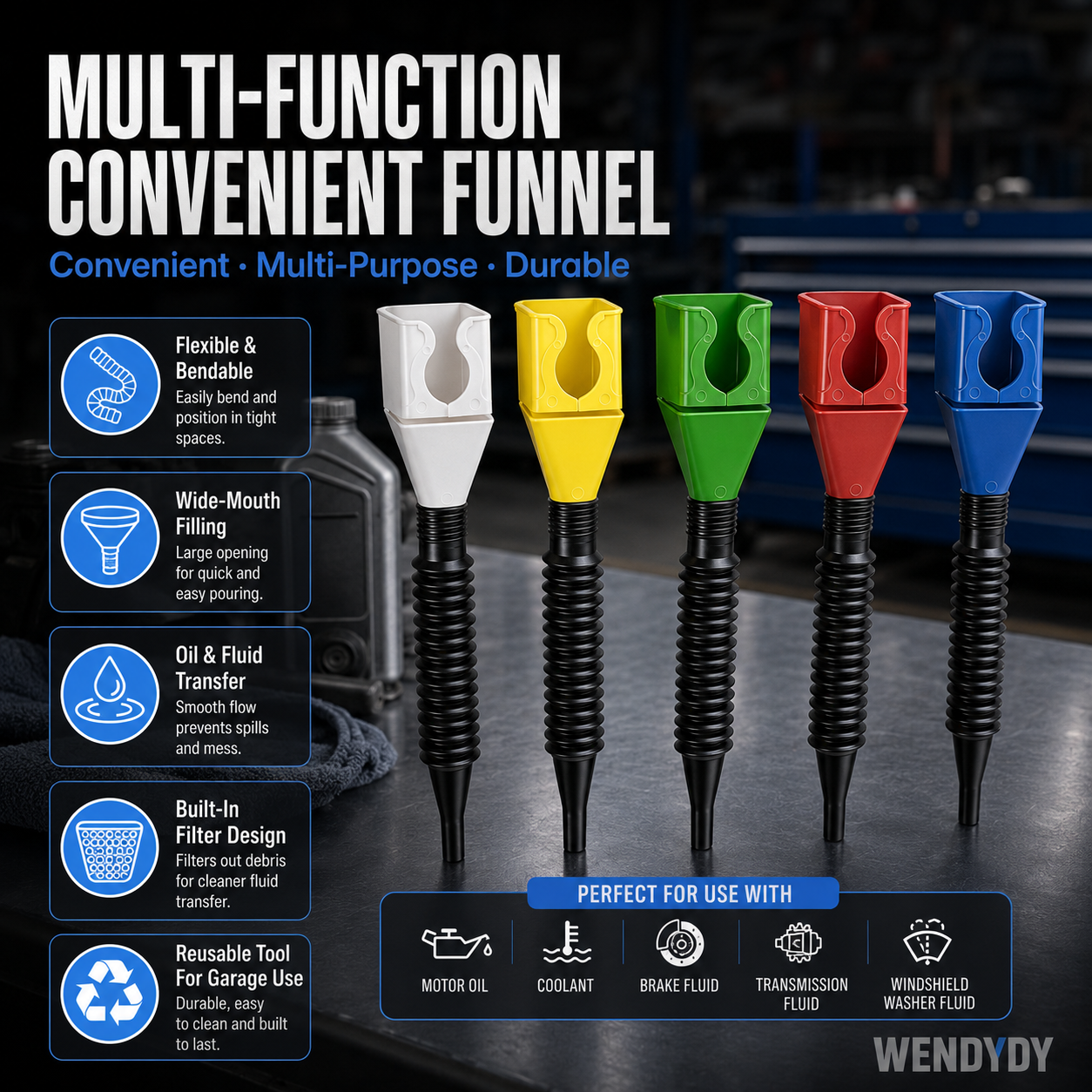 📢📢50% OFF !! ⏰Flexible Draining Tool Snap Funnel