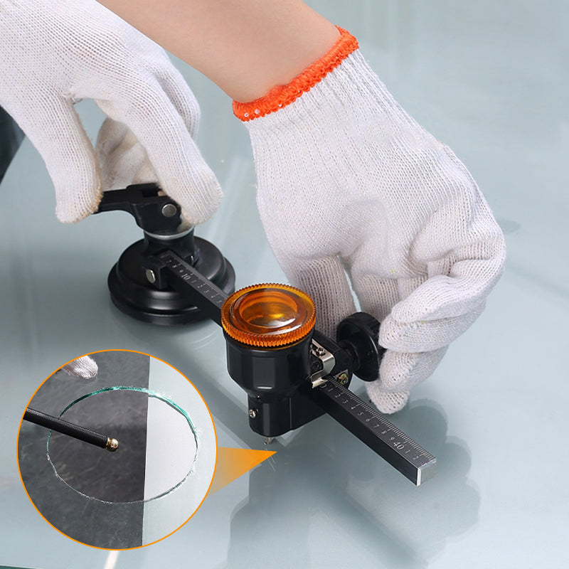 📢📢50% RABATT !!⏰Glass Compass Gauge Cutter ✂️