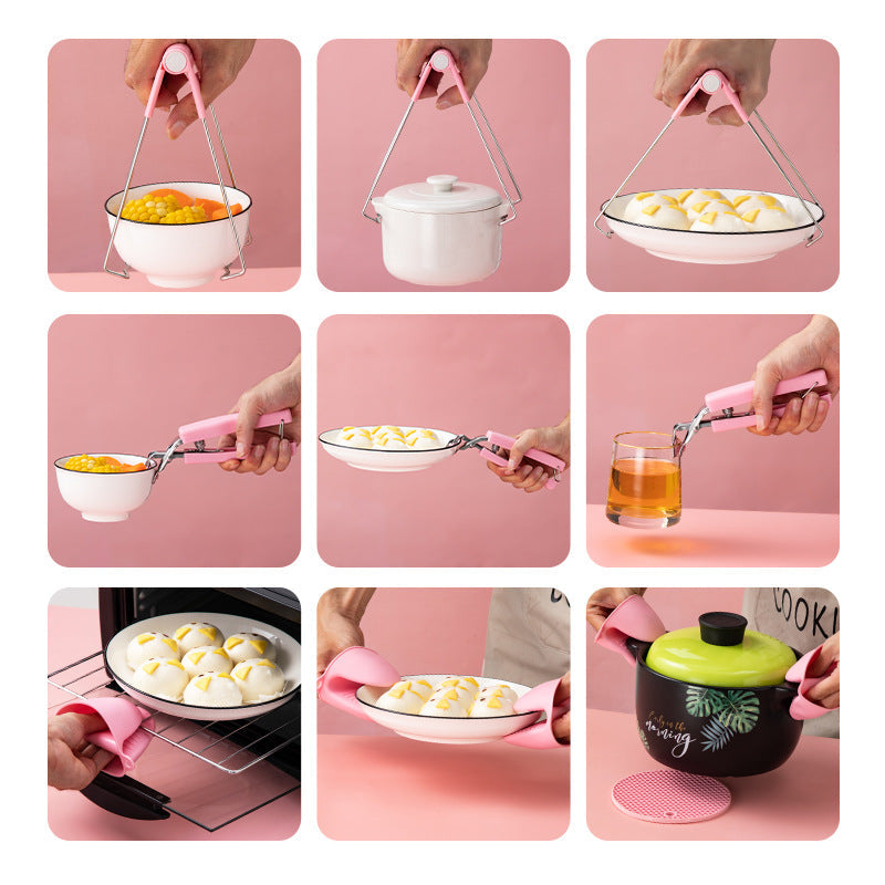 📢📢50% OFF !! ⏰ Anti-Scalding Clip for Bowls – Adjustable, Heat-Resistant, One-Hand Operation 🔧