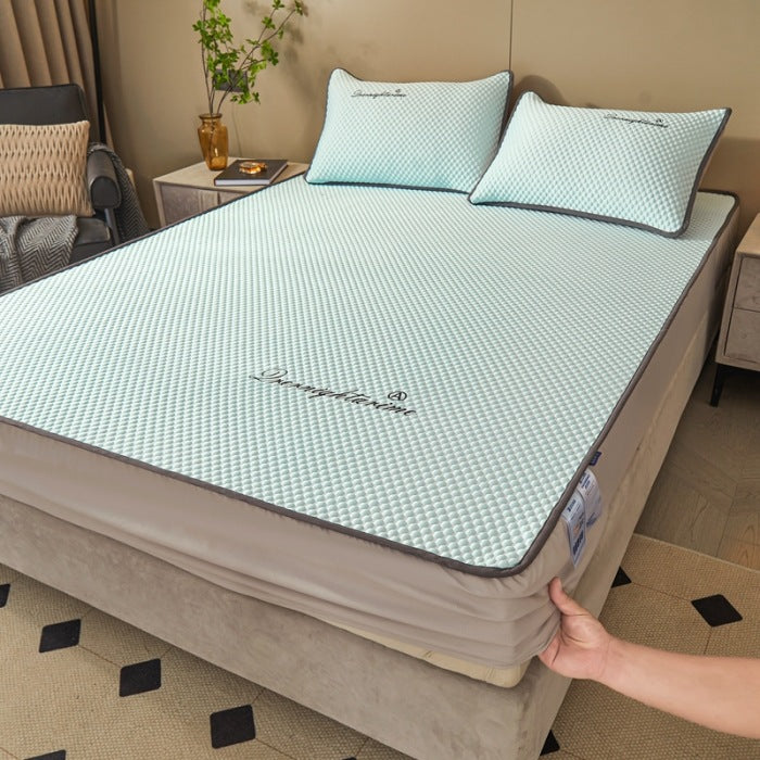 📢📢40% OFF !! ⏰Ice Silk Cool Mattress Fitted Sheet 2-pcs Sets