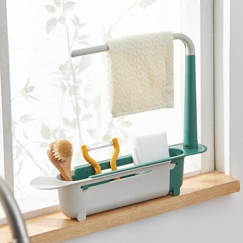 🔥LAST DAY SALE 50% OFF!!🔥Updated Telescopic Sink Storage Rack😊