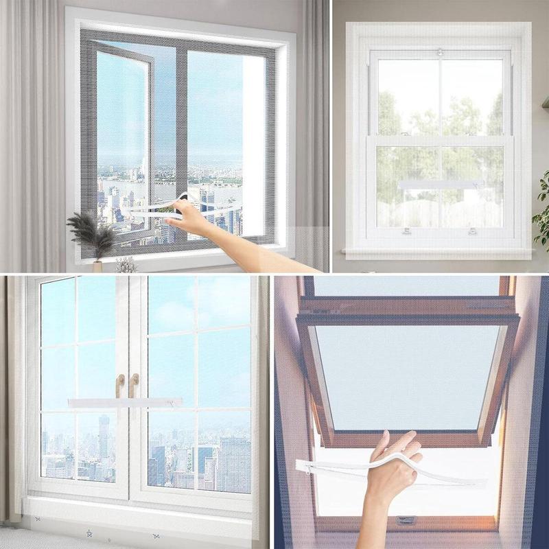 📢📢50% OFF !! ⏰FlyFree™ 3-Second Fit Window Mesh  🏡 Trusted by thousands of UK homes for a bug-free summer!