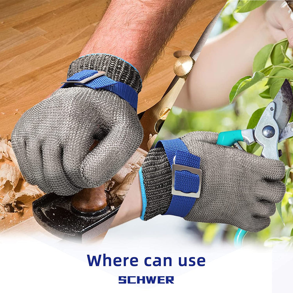 📢📢50% OFF !! ⏰Food Grade Metal Mesh Glove – Cut Resistant, ANSI A9, Easy Clean 🍖