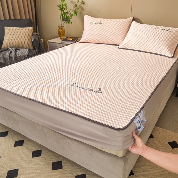 📢📢40% OFF !! ⏰Ice Silk Cool Mattress Fitted Sheet 2-pcs Sets