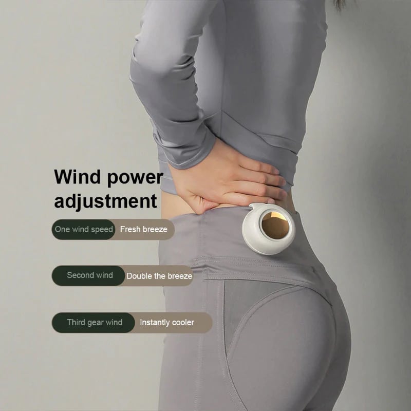 📢📢50% OFF !! ⏰ Whirlwind Clip Waist Neck Fan – 2-in-1 Clip-On & Wearable, Hands-Free Cooling Anywhere