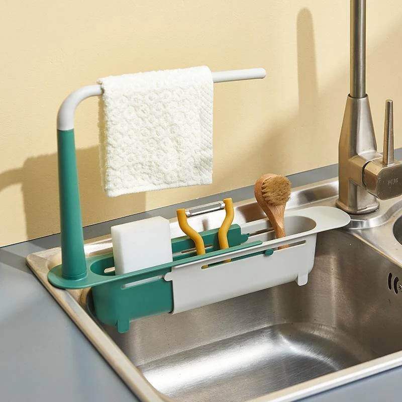 🔥LAST DAY SALE 50% OFF!!🔥Updated Telescopic Sink Storage Rack😊