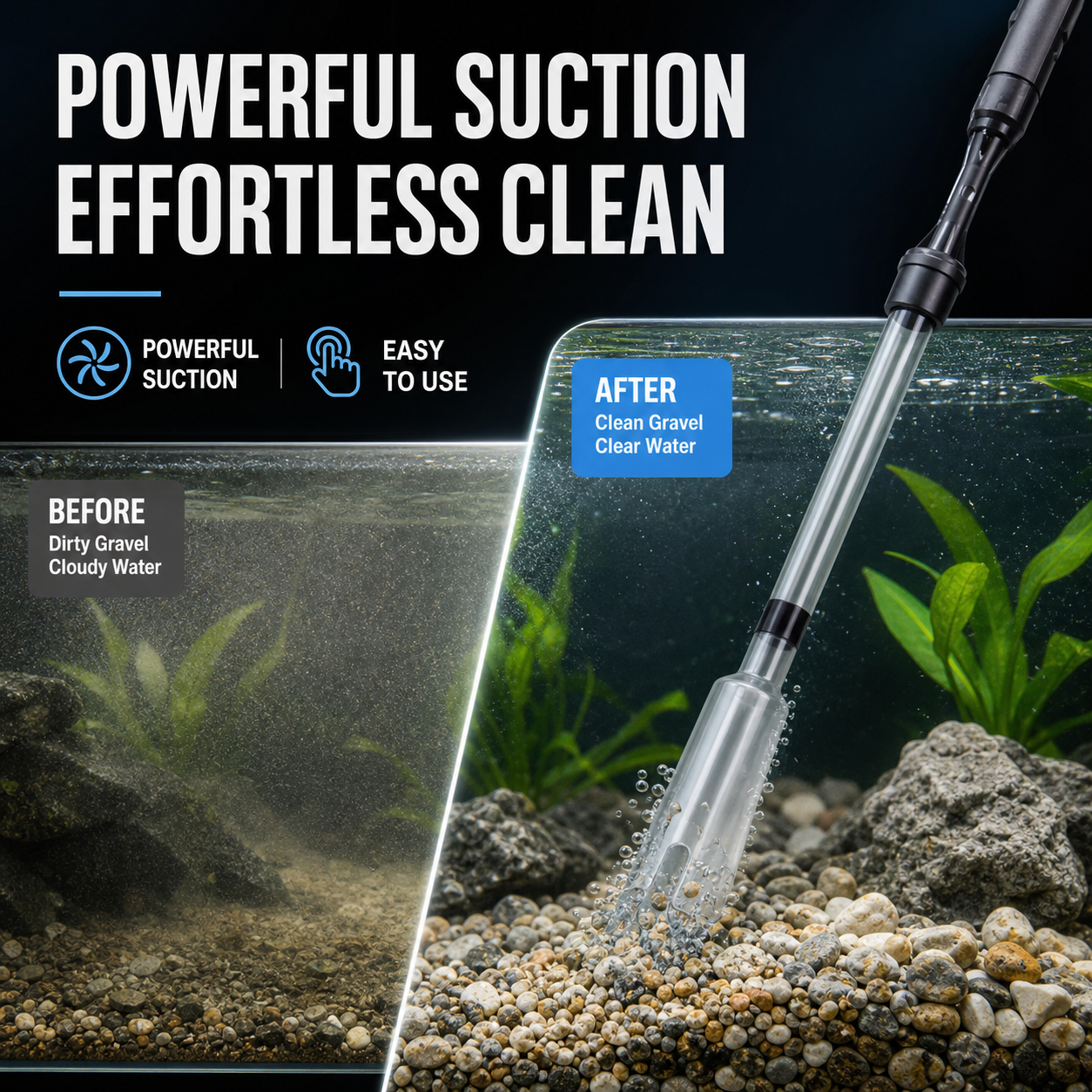 📢📢50% OFF !! ⏰ Electric Aquarium Gravel Cleaner