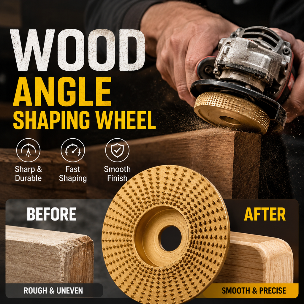 📢📢50% OFF !! ⏰Wood Angle Shaping Wheel – Fast-Cut, Sharp, Wear-Resistant, for Angle Grinder ✨