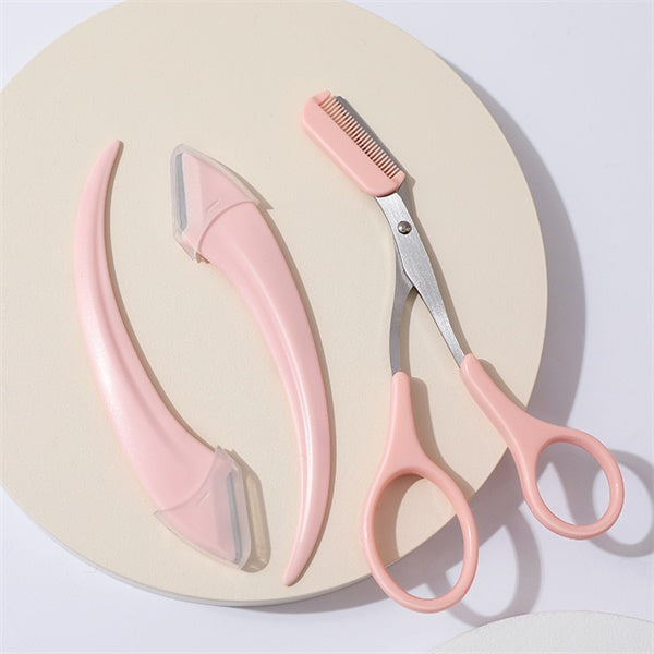 📢📢50% RABATT !!⏰Pousbo® Eyebrow Scissors With Comb